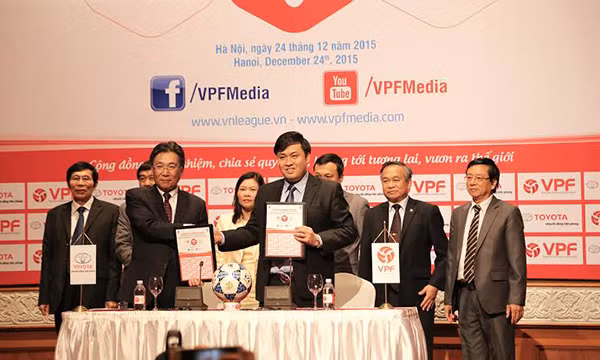 Toyota Viet Nam tiep tuc la nha tai tro chinh V-League 2016