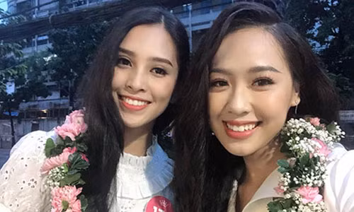 Co gai tang hoa cho ong Trump: 'Hoa hau Tieu Vy dep, ngoan, ngay tho'