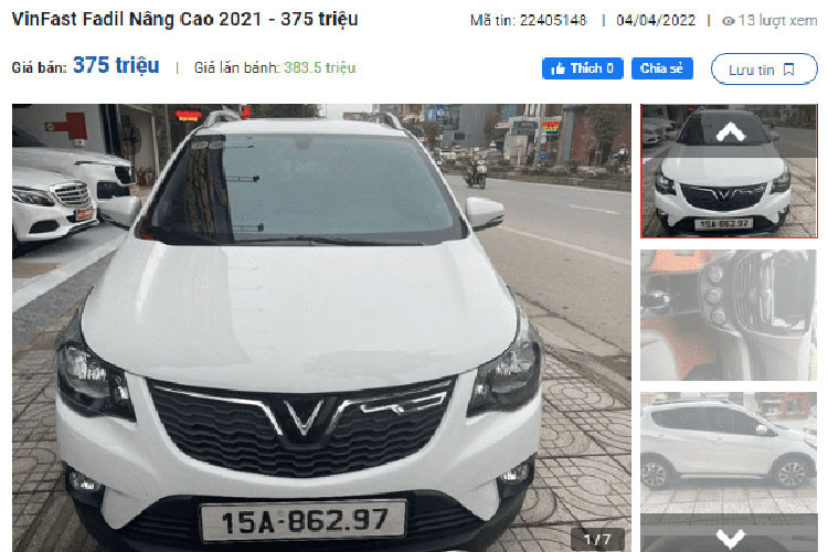 VinFast Fadil moi chay 300 km chao ban 375 trieu, dat hay re?