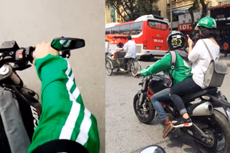 Xưa nay, người ta luôn mặc định nghề chạy xe ôm là cầm lái những con xe số, hiếm lắm mới có một ai đó sắm chiếc xe tay ga chở khách cho “oách xà lách”. Vậy mà phá bỏ những suy nghĩ đó, có một anh chàng chạy xe ôm Ducati Monster 795 trị giá gần 300 triệu để chở khách như thế này.