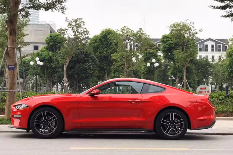 Ford Mustang Premium 2019 đầu tiên tại Việt Nam sở hữu màu sơn ngoại thất đỏ Race Red. So với những mẫu Mustang phiên bản mới về Việt Nam, xe vẫn mang những nét thể thao đầy cơ bắp đặc trưng và kích thước không thay đổi. Tuy nhiên so với với thế hệ trước, GT phiên bản mới đã được tinh chỉnh lại ở một số điểm.