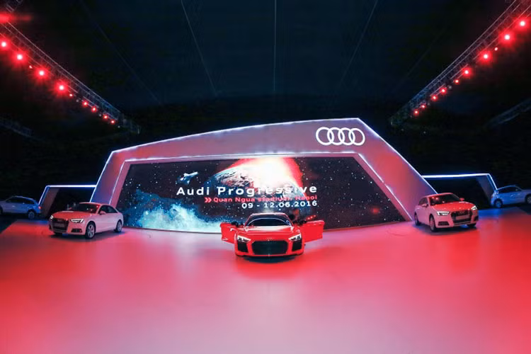 Sự kiện Audi Progressive diễn ra tại Cung thể thao Quần Ngựa từ ngày 9 tới 12/6/2016. Khách tham quan đến tham dự đều được miễn phí vé vào cửa và có thể đăng ký online trước trên website của Audi Progressive.