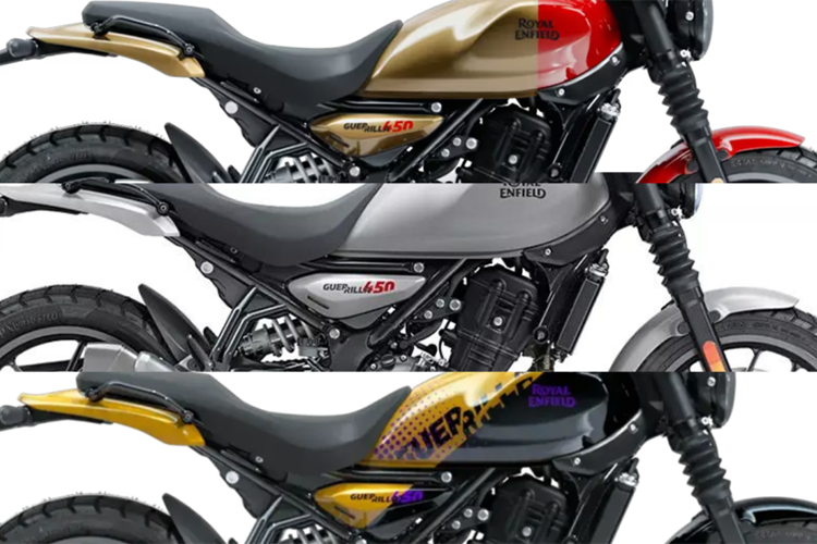 Bình xăng thiết kế cổ điển, phần đuôi xe gọn gàng khoe lốp xe lớn và bánh xe hợp kim thời trang. Tấm thân xe tạo cảm giác thanh thoát và tinh tế, trong khi khoang động cơ màu đen và ống xả đặc biệt được trang trí với màu bạc. Mẫu xe này có ba tùy chọn màu sắc: Peix Bronze, Gold Dio và Playa Black.