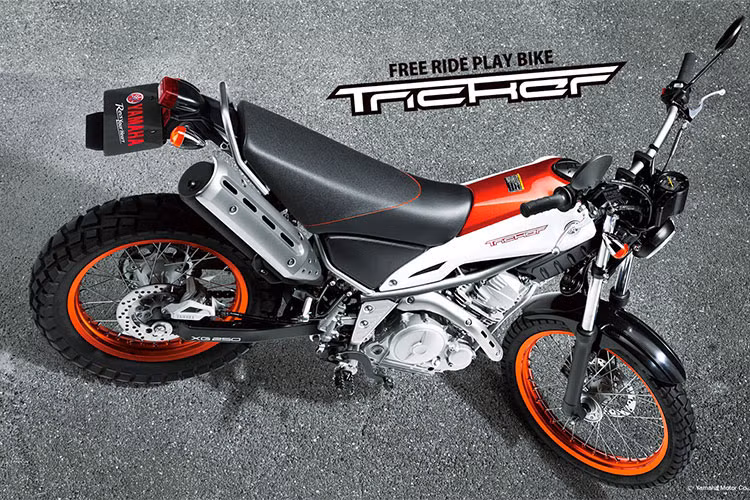 Yamaha Tricker 250 lần đầu tiên xuất hiện dưới dạng xe ý tưởng, lấy cảm hứng từ những bộ môn thể thao X-Games trong thành phố như trượt ván hay biểu diễn xe đạp BMX tại triển lãm Tokyo vào năm 2001.