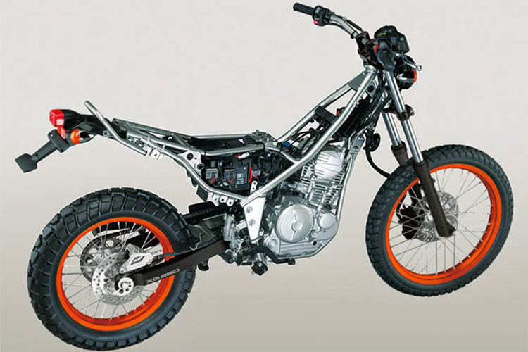 Với phong cách đơn giản mà vẫn không thay đổi này, mẫu xe môtô địa hình Yamaha Tricker 250 được hãng xe máy Nhật Bản hướng tới đối tượng sử dụng là các khách hàng trẻ trong thành phố, đô thị...