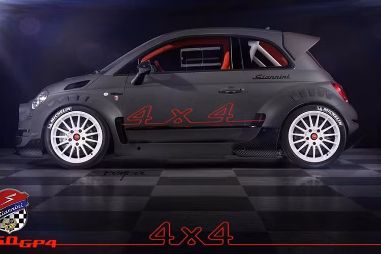 Cách đây 1 năm, hãng độ xe Giannini một lần nữa gây chú ý với người yêu xe khi công bố bản độ Fiat 500 Giannini 350 GP với hệ động lực của chiếc xe thể thao Alfa Romeo 4C và mức giá lên tới 150.000 Euro (tương đương 4,01 tỷ đồng). Vừa qua, phiên bản nâng cấp của chiếc xe này là Giannini 350 GP4 đã được ra mắt.
