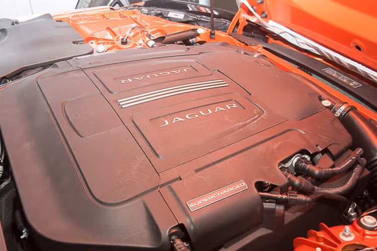 Jaguar F-Type phiên bản S sở hữu động cơ V6 3.0L, sản sinh công suất tối đa 380 mã lực, cao hơn 40 mã lực nếu so với bản tiêu chuẩn do được trang bị thêm hệ thống tăng áp (Supercharged). Kết hợp với động cơ là hộp số tự động "QuickShift" ZF 8 cấp độ và hệ dẫn động bánh sau. Khả năng tăng tốc từ 0-100km/h là 4,9 giây và tốc độ giới hạn điện tử 275km/h.