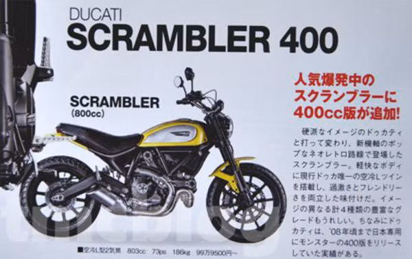 Ducati Scrambler sap co ban 400, gia chi 140 trieu tai VN