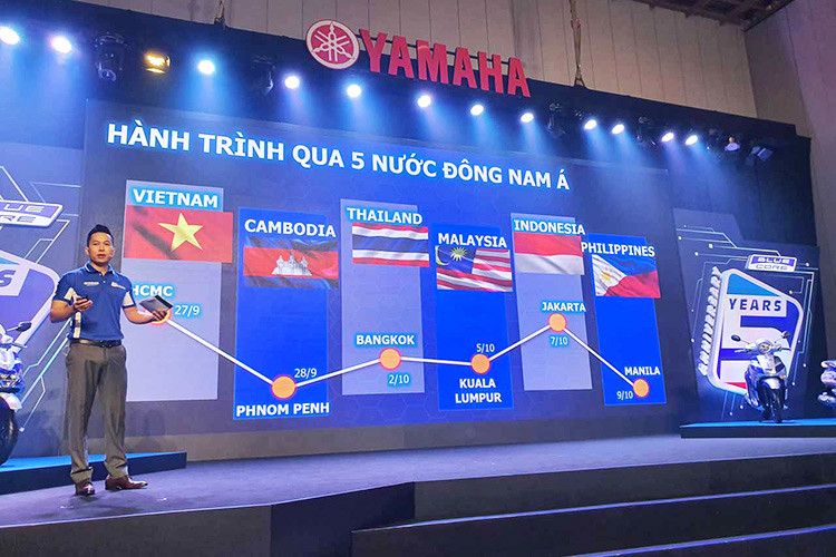 Năm 2019, Yamaha tiếp tục áp dụng động cơ Blue Core 125cc thế hệ mới trên xe FreeGo và Latte. nhân dịp mốc 5 năm ra mắt và phát triển của động cơ Blue Core, Yamaha Motor Việt Nam triển khai hành trình Blue Core Touring với thông điệp “tiết kiệm xăng – tăng sức mạnh”. Theo đó, các tay lái sẽ sử dụng các dòng xe tay ga thế hệ mới của Yamaha gồm: Grande Hybrid, Latte, FreeGo, Janus, NVX để trải nghiệm và chinh phục trên các địa hình đa dạng tại các nước Đông Nam Á.