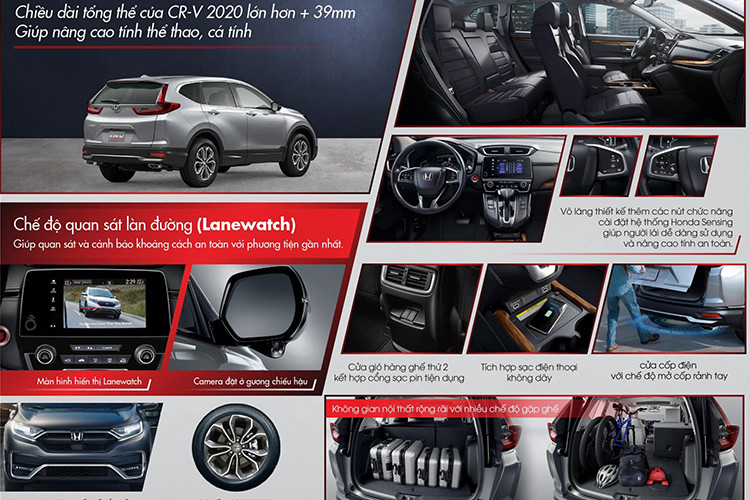 Về nội thất, Honda đã nâng cấp mặt đồng hồ ở bản E từ dạng analog lên kỹ thuật số digiatal cho phép việc thao tác nén, lưu trữ, xử lý và truyền tải âm thanh dễ dàng, thuận lợi. Các bản cao vẫn có màn hình cảm ứng 7 inch kết nối Apple carplay/android auto; 8 loa, điều hòa tự động 2 vùng; bản thấp màn hình thường 5 inch không kết nối được internet; 4 loa. Ở bản L được bổ sung thêm sạc điện thoại không dây và mở cốp rảnh tay...