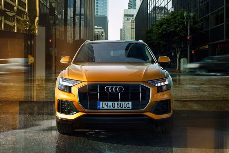 Audi Q8 là mẫu SUV mang phong cách thiết kế mới nhất của gia đình Audi. Với lợi thế về kích thước vừa phải và các trang bị hiện đại, Audi Q8 đang đón nhận được sự quan tâm đông đảo từ giới nhà giàu thế giới cũng như tại Việt Nam. Tại triểm lãm VIMS 2018 hồi năm ngoái, Audi Việt Nam đã mang biến thể Q8 sử dụng động cơ dầu V8 tăng áp với công suất 286 mã lực cùng 600 Nm mô-men xoắn .