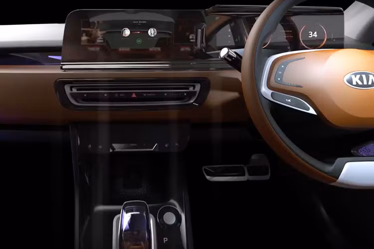 Sau tay lái là màn hình dài bao gồm đồng hồ công-tơ-mét nối với màn hình giải trí trung tâm cực "xịn xò". Các nút bấm nên trong khoang nội thất cũng được tối giản hoá nhằm mang tới cái nhìn hiện đại hơn. 