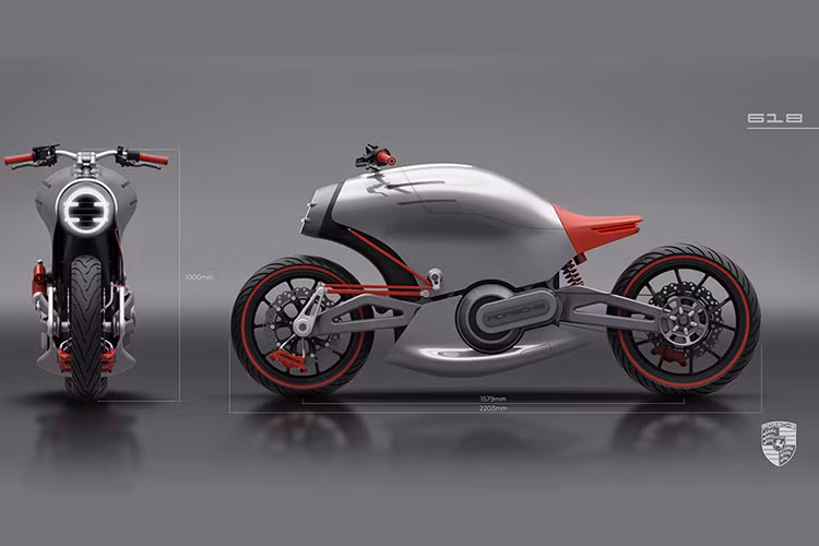 Đây là mẫu concept môtô mới nhất của hãng siêu xe hơi đình đám Porsche được trình làng. Sở hữu vẻ ngoài khá kì quặc cùng thân xe hình củ, mẫu concept này được dựng lên dựa trên chiếc Porsche 911 Turbo, theo như lời của nhà thiết kế Tây Ban Nha: Miguel Angel Bahri.