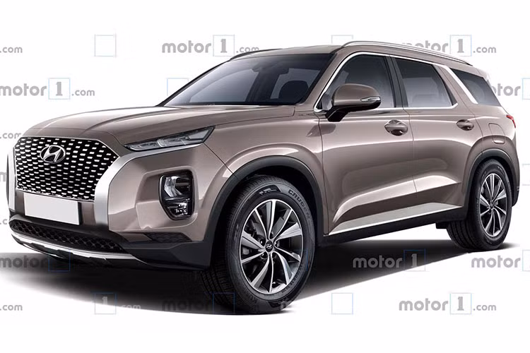Những hình ảnh được cho là phiên bản sản xuất của chiếc SUV cỡ lớn Hyundai Palisade hoàn toàn mới vừa được hé lộ trên trang Motor1. Qua những hình ảnh cho thấy, chiếc xe Palisade có khá nhiều nét tương đồng với Santa Fe và được ví von là chiếc Santa Fe ”phiên bản béo”.