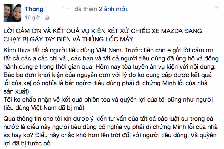 Mua xe Mazda BT50 bi loi, nguoi dung van thua kien Thaco-Hinh-4