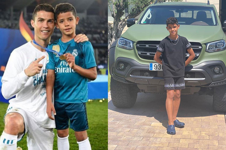 Nhắc đến hội "rich kid" thế giới không thể bỏ qua cái tên Cristiano Ronaldo Jr - con trai của siêu sao bóng đá Cristiano Ronaldo. Mới đây nhất, nhân dịp sinh nhật lần thứ 11 của quý tử, CR7 đã tặng con trai xe Mercedes-Benz X-Class mới.
