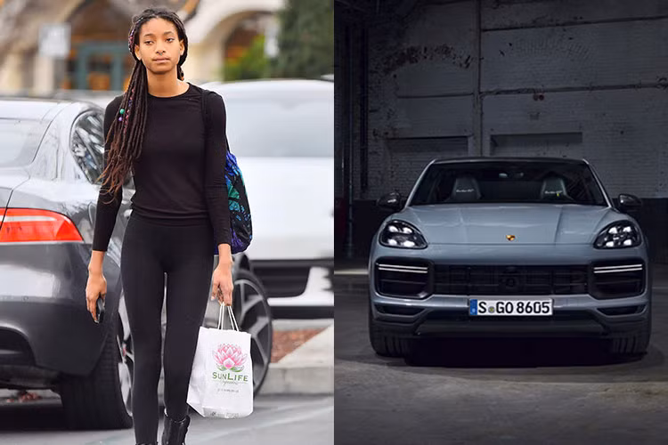 Willow Smith là con gái của Will Smith - một trong những diễn viên da màu đình đám nhất Hollywood. Từ năm 16 tuổi, Willow đã được bố tặng xe Porsche Cayenne Turbo, đến nay, khi đã 20 tuổi, cô nàng vẫn thường xuyên sử dụng chiếc xe thể thao này.