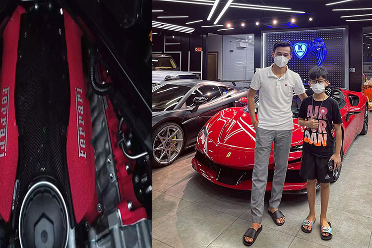 Chỉ cách thời điểm năm mới vài ngày, Đức Huy đã hoàn thành xong các thủ tục đăng ký biển số cũng như đăng kiểm cho siêu xe Ferrari SF90 Stradale để mang siêu ngựa đi dạo phố. Đây hiện là chiếc siêu xe Ferrari SF90 Stradale thứ 2 tại dải đất hình chữ S này được đăng ký biển số.