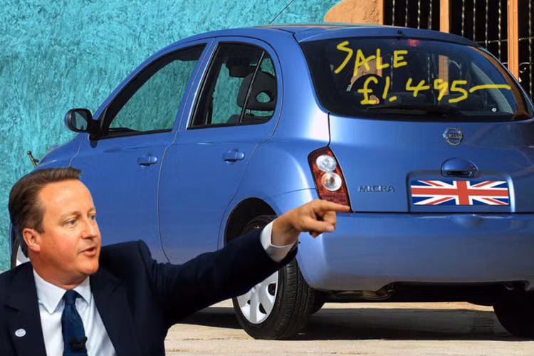 Theo Harris vào ngày 23/5/2016 vừa qua, ông đã nhận được cuộc gọi từ các trợ lý an ninh của ông Cameron trước đó, thông báo Thủ tướng sẽ ghé cửa hàng ông để mua xe hơi Nissan Micra đời 2004 màu xanh dương cho phu nhân.