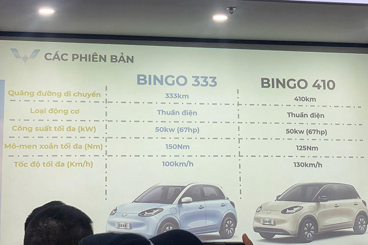 Bản còn lại cũng mạnh 67 mã lực, nhưng mô-men xoắn 125 Nm, chạy tối đa 130 km/h, tầm vận hành 410 km sau một lần sạc đầy theo tiêu chuẩn CLTC. Quy đổi ra chuẩn WLTP sẽ tương đương với quãng đường di chuyển là 270 km và 330 km cho lần sạc đầy.