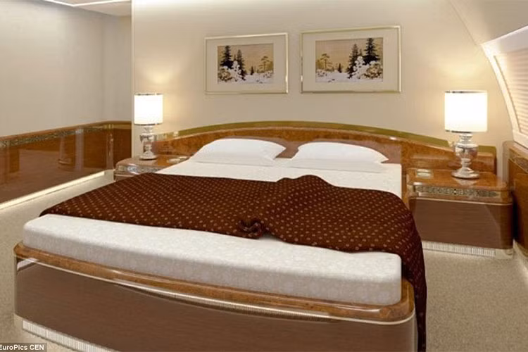 Theo một số nguồn tin cho hay, nội thất cổ điển của những chiếc máy bay cho tổng thống Putin này đều được nghệ sĩ Ivan Glazunov, con trai của họa sĩ nổi tiếng ở Nga Ilya Glazunov phác thảo và sắp đặt.