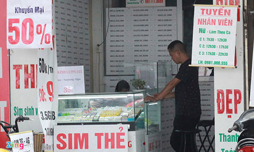 SIM di dong khong chinh chu co the bi phat 500.000 dong