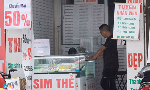 SIM di dong khong chinh chu co the bi phat 500.000 dong