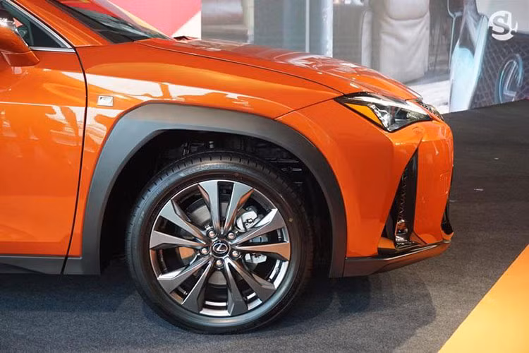 Phía sau Lexus UX 2019 xuất hiện cụm đèn hậu chạy ngang đuôi xe, được tạo ra từ 120 bóng LED. Tại điểm hẹp nhất, cụm đèn hậu này chỉ dày đúng 3 mm. Những trang bị ngoại thất tiêu chuẩn đáng chú ý của Lexus UX 2019 tại thị trường Thái Lan bao gồm cụm đèn pha với 3 bóng LED, hệ thống tự động điều chỉnh góc chiếu, hệ thống rửa đèn, đèn phanh trên cao dạng LED và cửa cốp sau chỉnh điện.