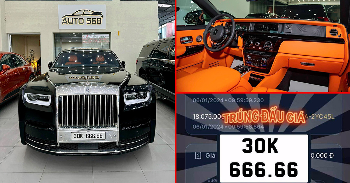 Rolls-Royce Phantom VIII 80 ty deo bien 30K-666.66 gan 20 ty dong