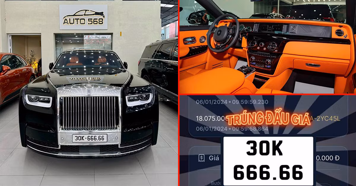 Rolls-Royce Phantom VIII 80 ty deo bien 30K-666.66 gan 20 ty dong
