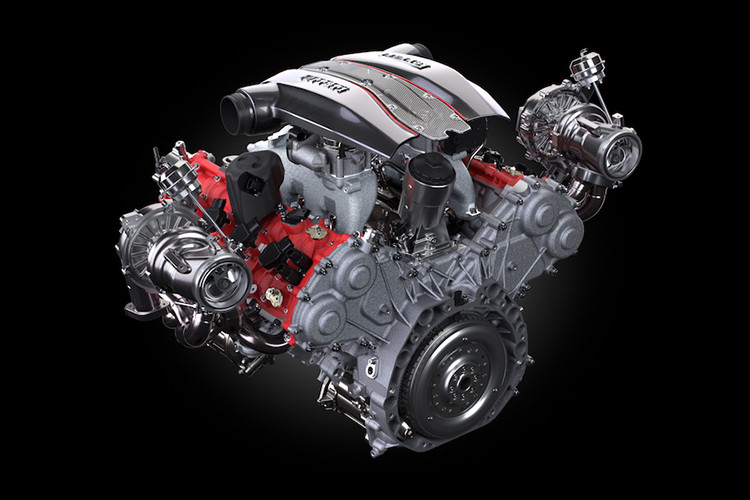 Ferrari F8 Tributo 2020 mới vẫn tiếp tục gắn bó với động cơ V8 3.9L tăng áp kép biturbo mang mã F154 của người tiền nhiệm 488 GTB, động cơ này cho công suất tối đa 720 mã lực có được tại 8.000 vòng/ phút và mô-men xoắn cực đại 770 Nm tại dải vòng tua từ 3.250 vòng/ phút tương đương 488 Pista, nhưng +50 mã lực và +10 Nm so với 488 GTB tiêu chuẩn.
