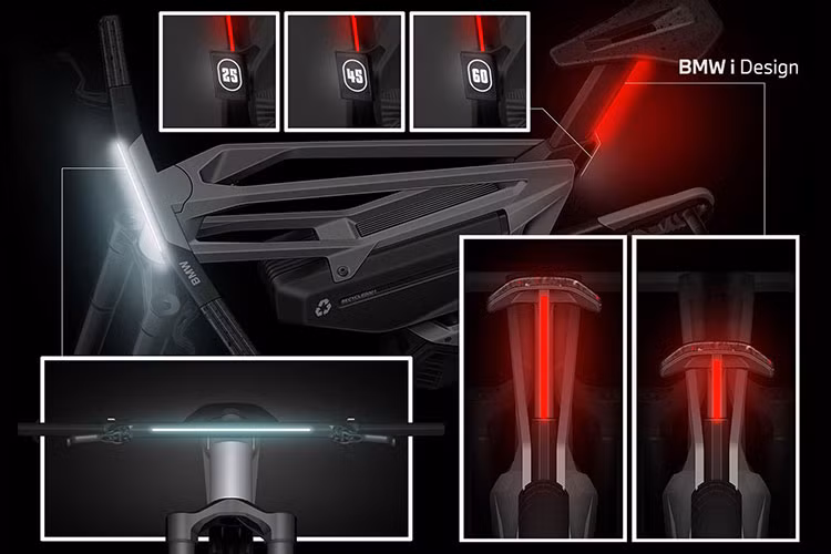 Để hoàn thành đúng chức năng của một mẫu xe đạp điện, BMW i Vision Amby được trang bị hệ thống trợ lực điện ở cả 2 bàn đạp. Chúng sử dụng một mô-tơ với pin 2.000 Wh, cho phép hoạt động trong phạm vi từ 75 - 300 km/h, tuỳ từng chế độ lái.