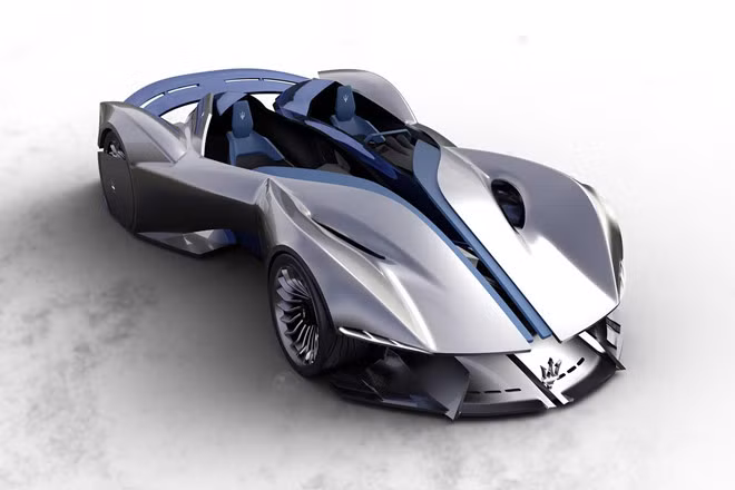 Đây cũng là mẫu xe vinh danh Diatto, đội đua mà Maserati hợp tác từ những năm 1920 trước khi hãng chính thức thành lập. Sau nhiều năm, Maserati đã đặt ra thuật ngữ "trái ngược với bình thường" để diễn tả chiếc Ghibli. Đó cũng là điều mà Thompson cố gắng bảo tồn trong mẫu siêu xe concept của mình.