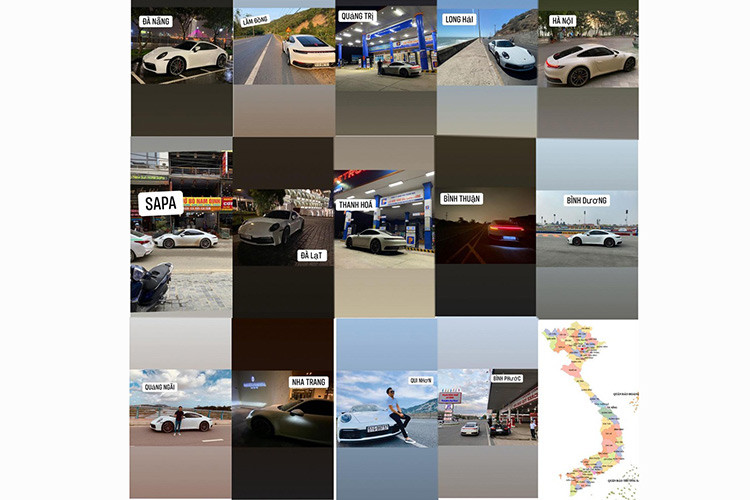 Porsche 911 Carrera S của Cường Đô la được mua vào tháng 10/2019, dù thời gian sở hữu chưa đến nửa năm nhưng siêu xe này đã thực hiện nhiều hành trình ấn tượng cùng chủ nhân như đi xuyên Việt vào tháng 11/2019, chạy Nha Trang, Đà Lạt và nhiều cung đường ngắn khác chẳng hạn như Long Hải hay Vũng Tàu và nhiều địa điểm khác nhau...