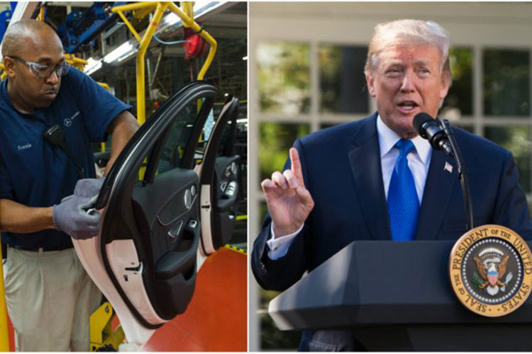 Hồi cuối tháng 5/2018 vừa qua, Bộ Thương mại Mỹ đã mở một cuộc điều tra theo lệnh của ông Trump để xác định xem xe ôtô nhập khẩu có phải mối đe dọa cho an ninh quốc gia Mỹ hay không, để còn áp thuế lên đến 25%. Hơn 2.300 ý kiến đã được gửi đến Bộ Thương mại trước khi các phiên điều trần dự kiến diễn ra vào ngày 19 và 20/7 tới.