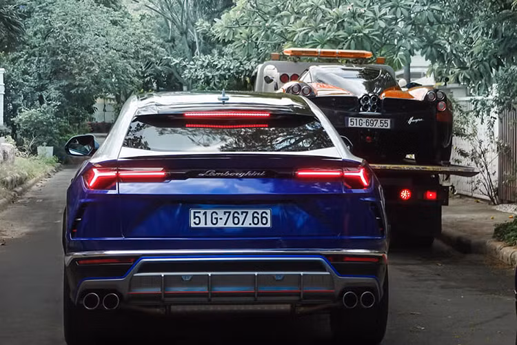 Lực hãm của khối động cơ V8 trên chiếc siêu SUV Lamborghini Urus này đến từ cặp phanh bằng carbon-ceramic có kích thước 440 mm ở phía trước và 370 mm ở phía sau. Mức giá xe Lamborghini Urus mới sau khi lăn bánh tại Việt Nam của đại gia siêu xe Minh Nhựa được đồn đoán không dưới 23 tỷ đồng.