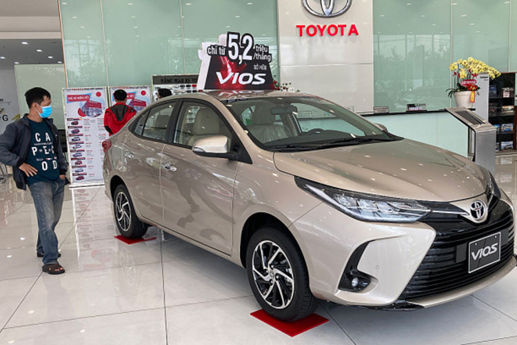 Toyota Vios dang duoc giam gia toi hon 30 trieu dong tai dai ly