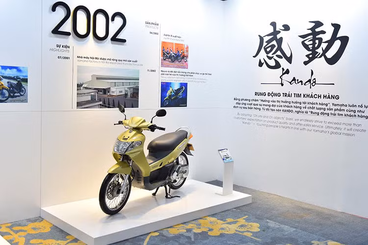 Sau 5 năm hình thành và phát triển, đến năm 2003, Yamaha Motor Việt Nam đã đạt được cột mốc quan trọng với 100.000 chiếc xe máy bán ra thị trường. Đến tháng 1/2005, Yamaha đã chính thức khánh thành nhà máy sản xuất phụ tùng xe máy tại Hà Nội.