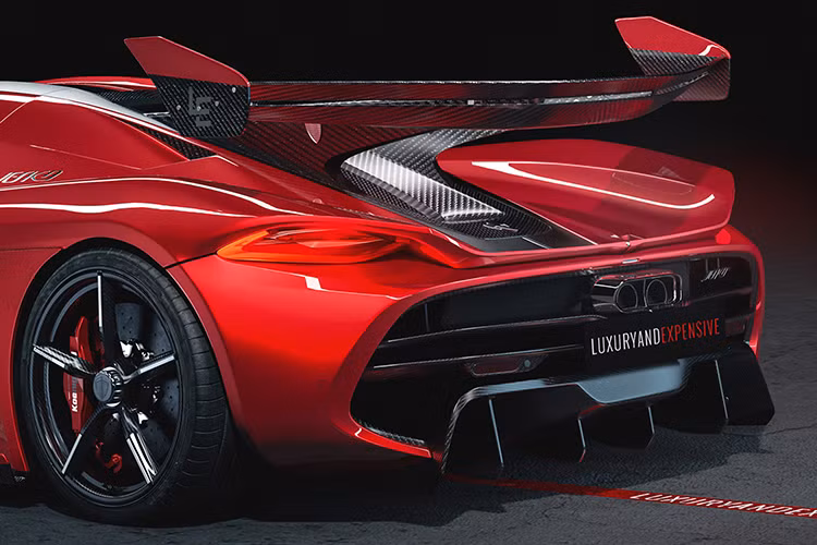 Hãng siêu xe Koenigsegg cũng đã sử dụng rộng rãi vật liệu sợi carbon cho Jesko Red Cherry Edition bao gồm: bộ khuếch tán sau, cánh lướt gió, bộ mâm 20 inch trước/ 21 inch sau, cản trước và hơn thế nữa.