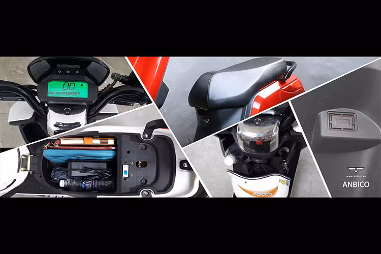 Dina phiên bản transformer được trang bị tem viền phản quang. Cốp trước có hộc để đồ lặt vặt như khẩu trang, kính, chai nước,… và đặc biệt mẫu xe này còn được trang bị ổ cắm usb dùng để sạc điện cho dế yêu.