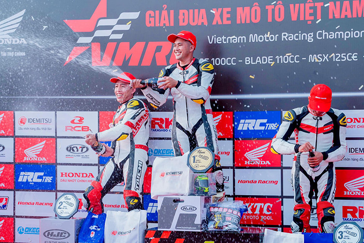 Hạng mục MSX 125: Nhất; Nguyễn Đức Thanh (số đeo 39), Nhì; Nguyễn Nhật Trường (số đeo 41), Ba; Đinh Hoàng Quốc Hiếu (số đeo 45). Hạng mục Winner 150: Nhất; Tô Hà Đông Nghi (số đeo 27), Nhì; Lê Vũ Trường Giang (số đeo 54), Ba; Nguyễn Ngọc Nhân (số đeo 55). Hạng mục UB 130: Nhất; Huỳnh Minh Sang (số đeo 28), Nhì: Bùi Duy Thông (số đeo 95), Ba; Lê Hùng Hữu Tín (số đeo 11).