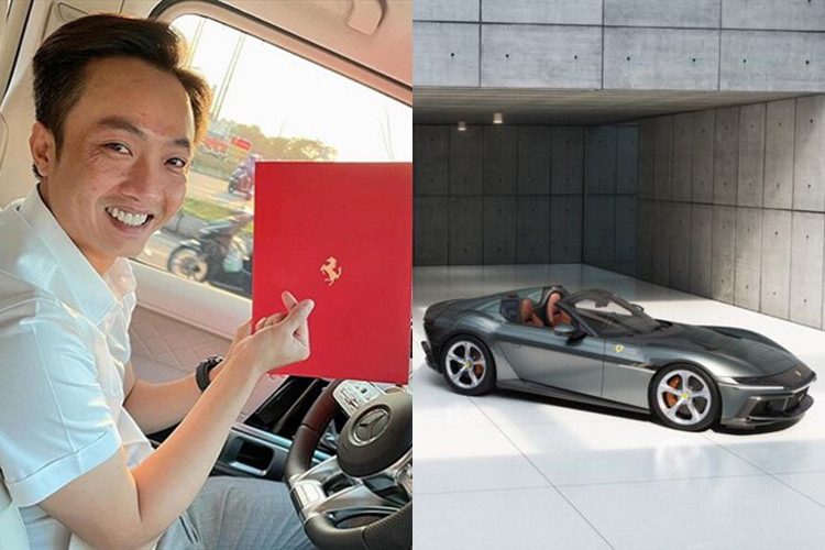 Ngay khi có thông tin siêu xe Ferrari 12Cilindri ra mắt, ông Nguyễn Quốc Cường hay còn gọi Cường Đô la, đã nhanh chóng tỏ rõ sự quan tâm đến mẫu xe ngựa chồm này. Theo đó, ông xã của Đàm Thu Trang để lại bình luận trong 1 bài đăng của nhân viên Ferrari Việt Nam "Nhận đặt hàng chưa em?".