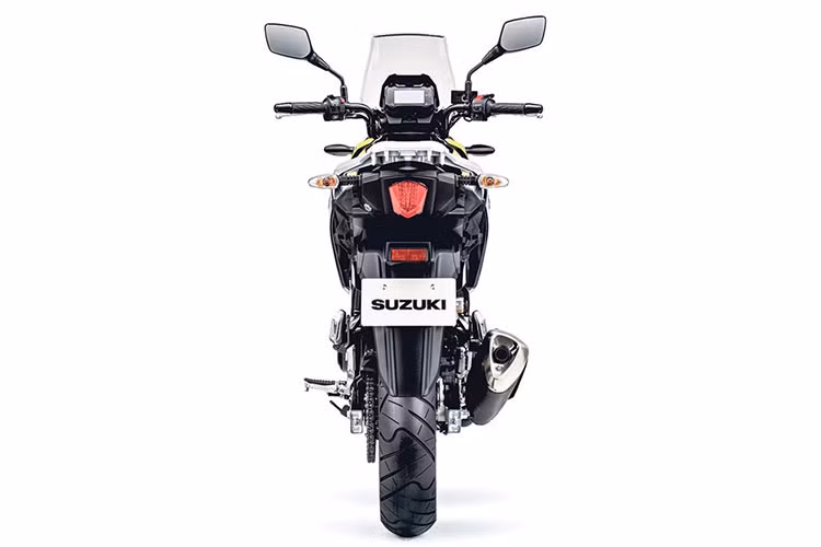 Thiết kế phần đuối của mẫu xe môtô Suzuki V-Strom 250 mới không có nhiều khác biệt so với những mẫu xe sportbike mới của Suzuki, vẫn là đèn hậu dạng và xi nhan dạng led. Tuy nhiên, thiết kế của chắn bùn sau dài giúp che bụi bắn tốt hơn nhiều so với những đối thủ cùng phân khúc.