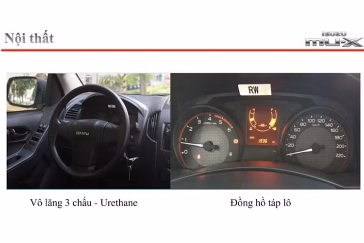 Bên trong xe cũng chỉ được trang bị hết sức đơn giản, nội thất nỉ, vô lăng không bọc da, không có nút bấm tích hợp vô lăng. Điều hòa là loại chỉnh tay, đầu đọc CD/USB đơn giản. Xe vẫn có đủ 3 hàng ghế rộng rãi dành cho 7 người ngồi. Nhìn chung, khoang nội thất của phiên bản này thể hiện sự tối giản, bình dân nhất có thể để giảm giá thành.