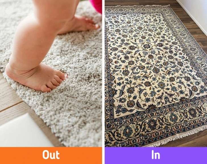 Thảm từng bị coi là lỗi thời và được thay thế bằng sàn cứng hoặc gạch bóng. Tuy nhiên, thảm đang trở lại mạnh mẽ. Thảm khổ lớn và họa tiết cổ điển đang được ưa chuộng vì khả năng biến đổi không gian ngay lập tức và cá tính. Ảnh: Reddit