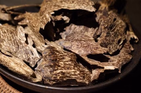 Gỗ trầm hương cứng và nặng, thường màu nâu hoặc sọc (chỉ) nâu đen. Cây dó bầu càng lâu năm thì màu sẽ càng nhạt nhưng chất lượng trầm càng tốt. Ảnh minh họa