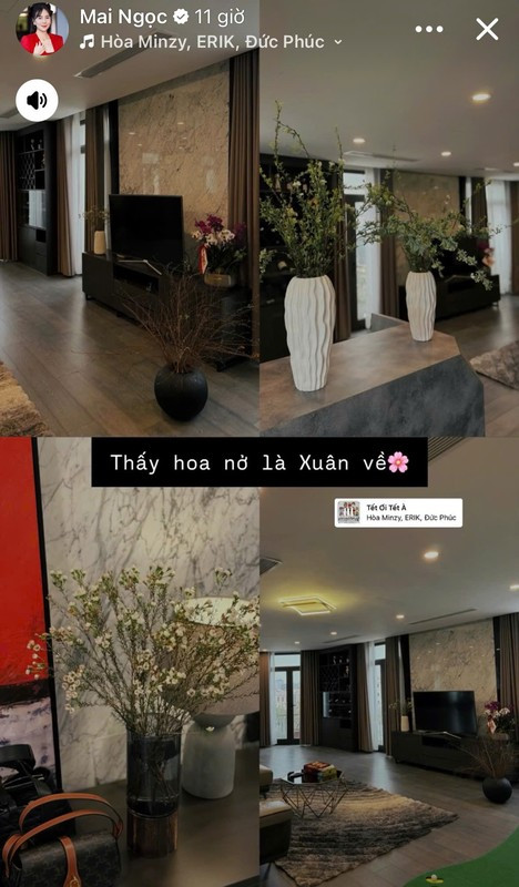 Ngày Tết, hoa giăng khắp lối. Ảnh: FB Mai Ngọc