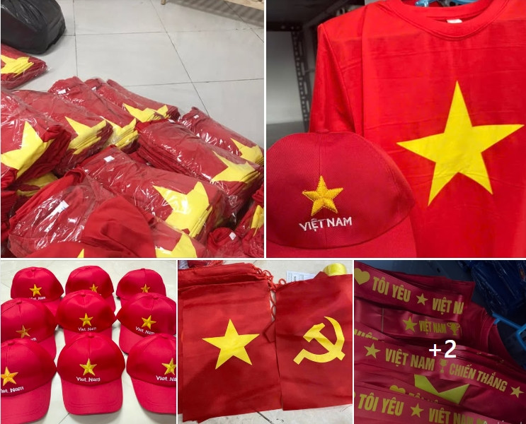 Quần áo, phụ kiện mừng Đại lễ 30/4 hút khách Quan ao, phu kien mung Dai le 30/4 hut khach