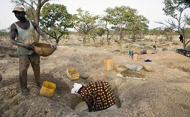 Để phát triển kinh tế, chính phủ Mali cho phép mọi người được quyền tự khai thác vàng. Do vậy, nhà nhà đào vàng, người người đào vàng. Số người tham gia vào những đội đào vàng nhiều không đếm xuể. Ảnh: BBC