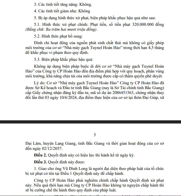 Cong ty CP Hoan Hao bi phat vi vi pham moi truong-Hinh-3